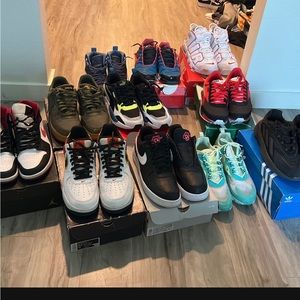All size 11.5 one size 12 selling as is 50 to 70 a shoe deal if take all